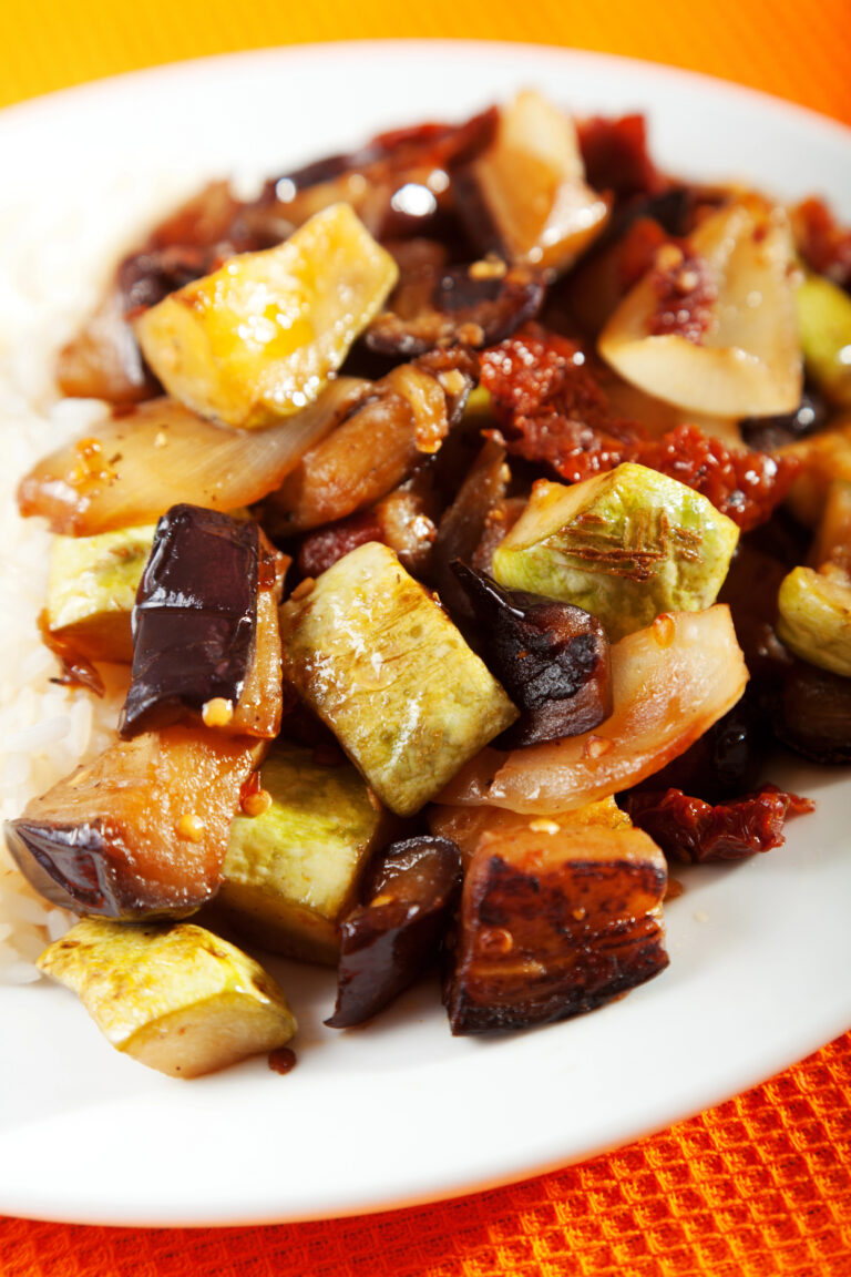 Easy Eggplant & Paneer Stir-Fry
