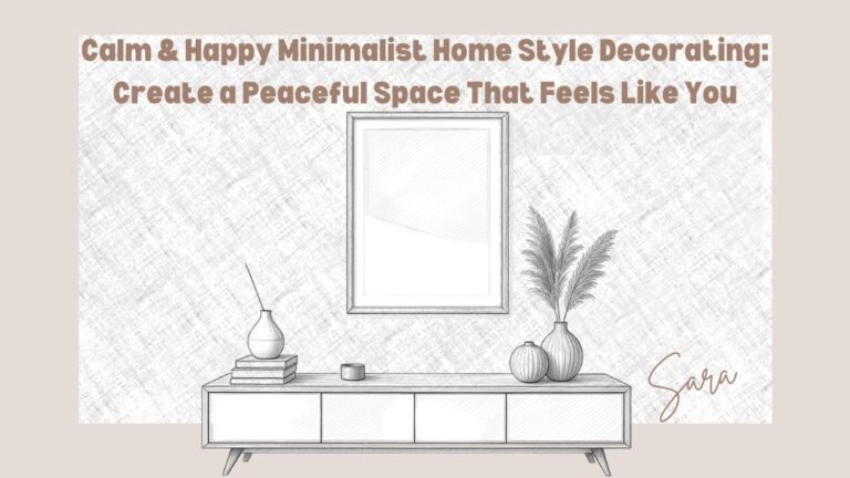 Calm & Happy Minimalist Home Style Decorating: Create a Peaceful Space That Feels Like You