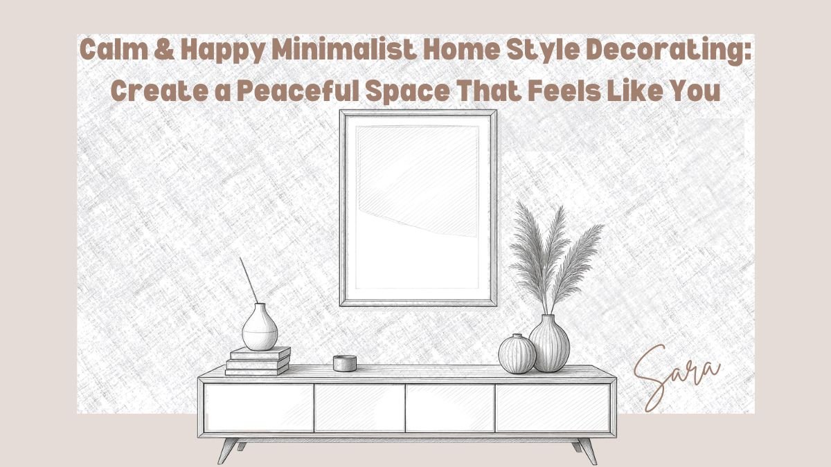 Calm & Happy Minimalist Home Style Decorating: Create a Peaceful Space That Feels Like You