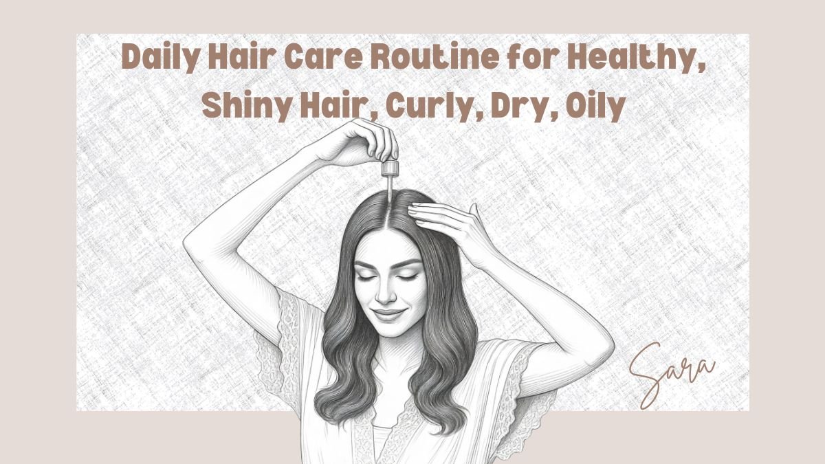 Daily Hair Care Routine for Healthy, Shiny Hair, Curly, Dry, Oily