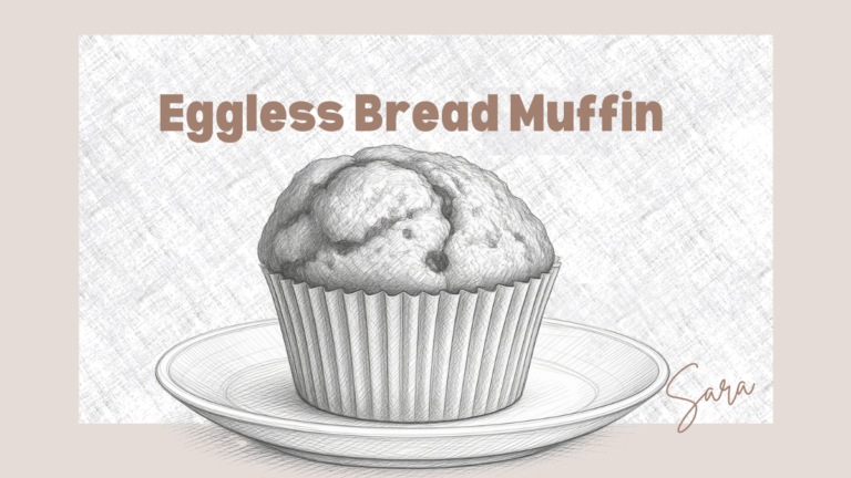 Eggless Bread Muffin Recipe