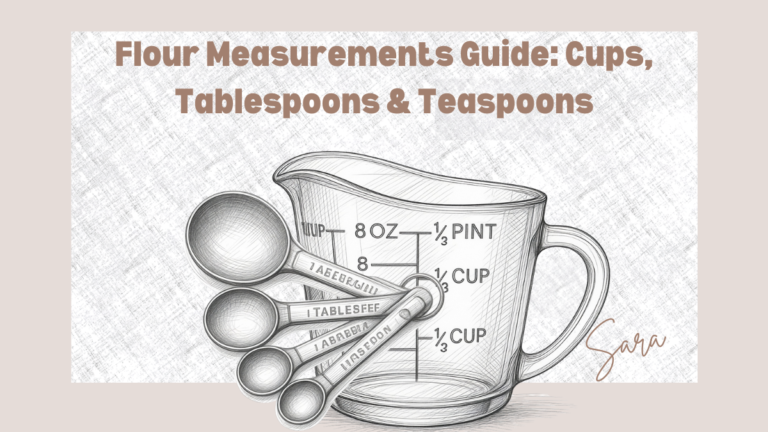 Flour Measurements Guide: Cups, Tablespoons & Teaspoons